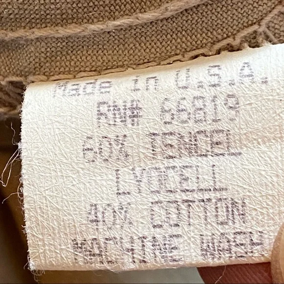 Tru Supply Khaki Long Sleeve Button Down Shirt size Medium Petite - Picture 12 of 13